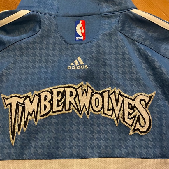 Vintage Adidas NBA Minnesota Timberwolves Warm up jacket Men’s Size Large/XL - Picture 5 of 5
